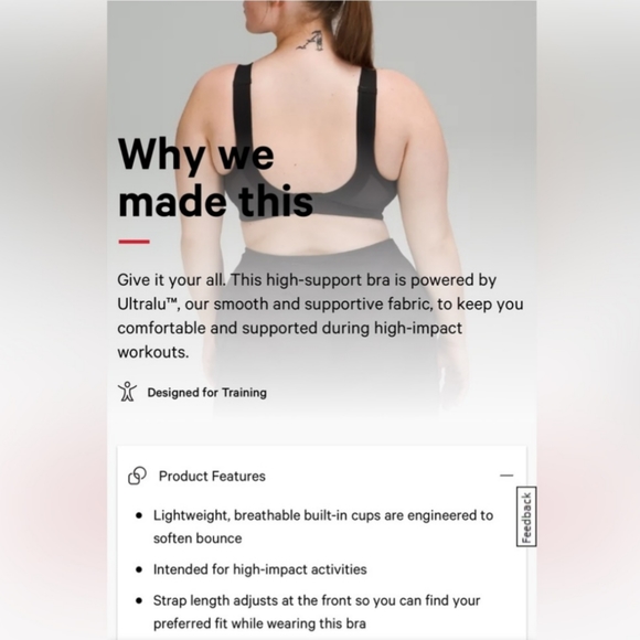 Lululemon Swift Speed Bra High Support - Picture 11 of 15